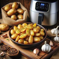 Air Fryer Garlic Potatoes