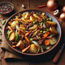 Bison and Roasted Potato Stir-Fry