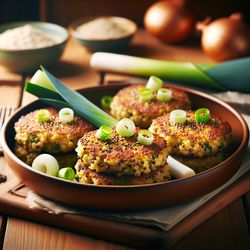 Comforting Quinoa and Leek Fritters