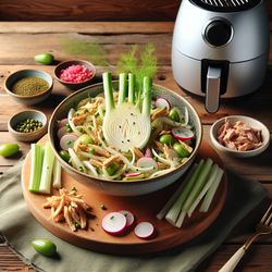 Vegan Air-Fried Fennel and Radish Salad