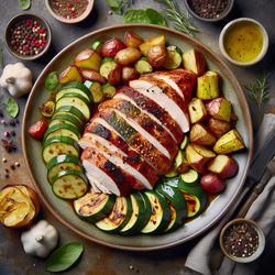 Bold and Flavorful Gluten-Free Turkey with Zucchini and Potatoes