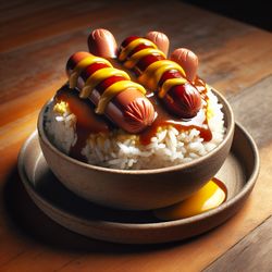 Hot Dog Rice Bowl