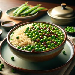 Chinese Quinoa and Pea Soup