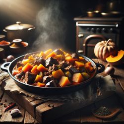 Mediterranean Beef and Pumpkin Stew