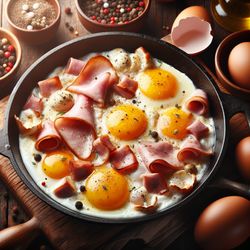 Ham and Egg Breakfast Skillet