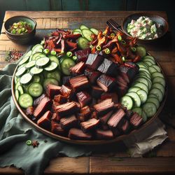 Japanese-Inspired Burnt Ends with Cucumber Salad