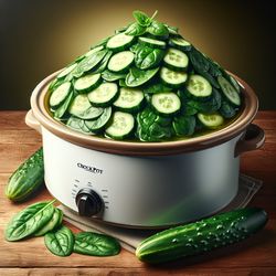 Fresh Vegan Spinach and Cucumber Crockpot Delight