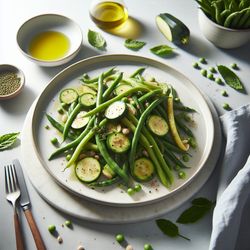 Green Bean and Zucchini Sous Vide Delight