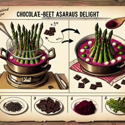 Chocolate-Beet Asparagus Delight