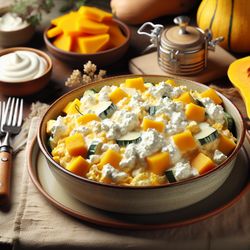 Creamy Squash and Cottage Cheese Delight