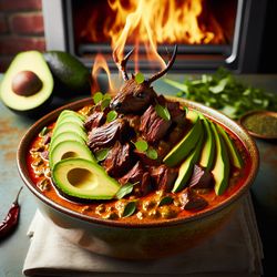 Fiery Venison Curry with Avocado and Coconut Milk